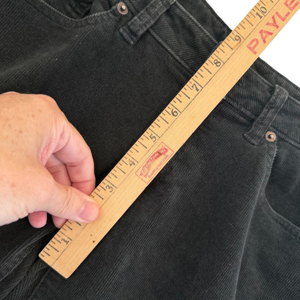 Patagonia Womens 29 Black Organic Cotton Corduroy Slim Straight Leg Pants Cords - Picture 14 of 16